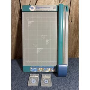 Carl Professional Rotary Trimmer 12" RT-200 Disk Cutter With 2 Replacement Blade